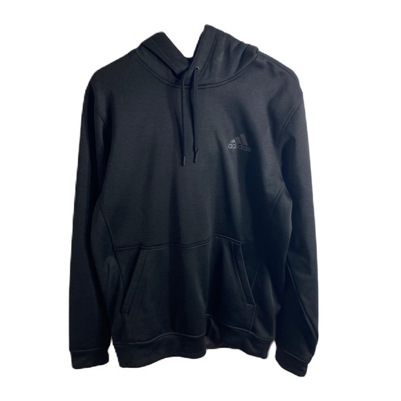 Adidas Black Hooded Sweatshirt Medium Women’s Athletic Top - Picture 1 of 9